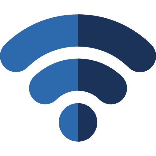 wifi-signaal Basic Rounded Flat icoon
