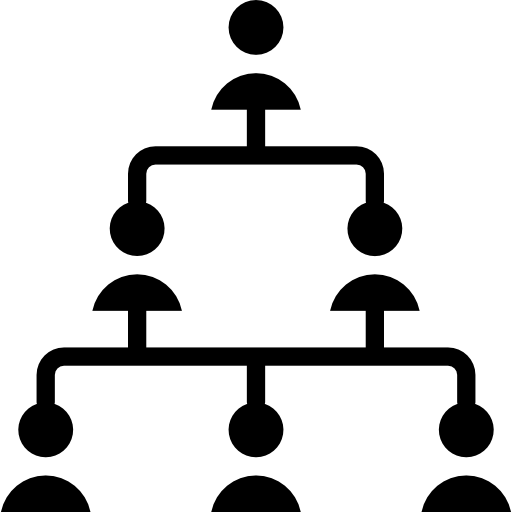 estructura jerarquica Basic Miscellany Fill icono
