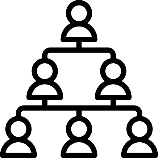 struktura hierarchiczna Basic Miscellany Lineal ikona