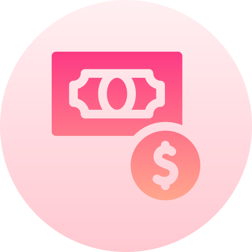 доллар Basic Gradient Circular иконка