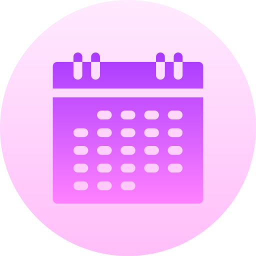 Календарь Basic Gradient Circular иконка
