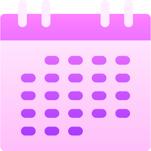 calendario Basic Gradient Gradient icono