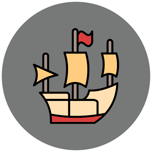 barco pirata Generic color lineal-color icono