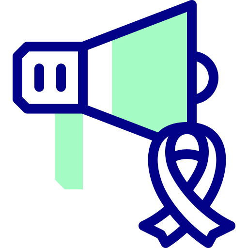 Megaphone Detailed Mixed Lineal color icon