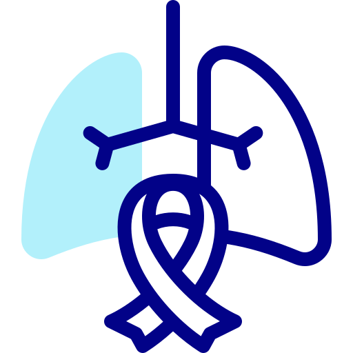 Lungs Detailed Mixed Lineal color icon