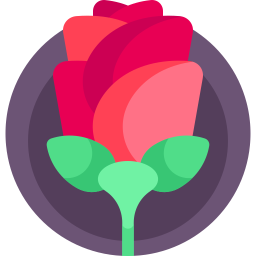 róża Detailed Flat Circular Flat ikona