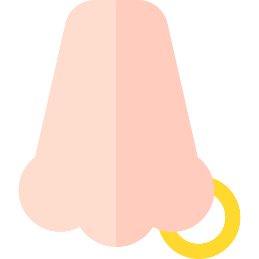 Nose Basic Straight Flat icon