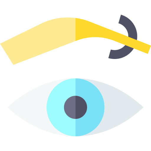 Eyebrow Basic Straight Flat icon