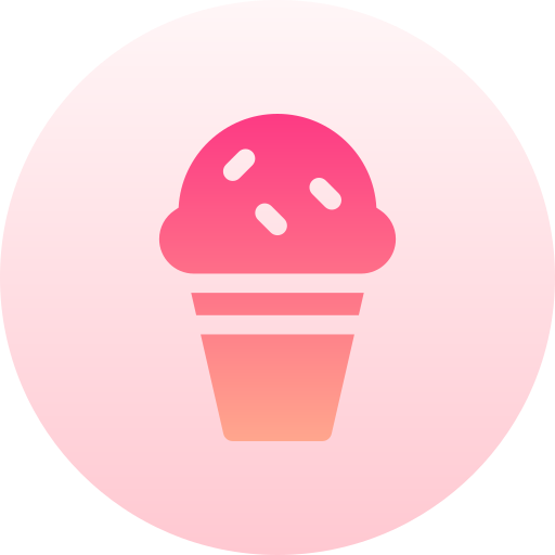 helado Basic Gradient Circular icono