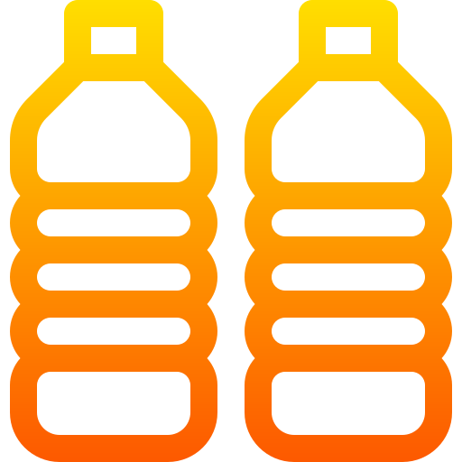 botella de agua Basic Gradient Lineal color icono