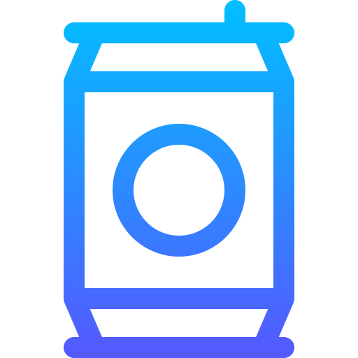 Soda Can Basic Gradient Lineal color icon