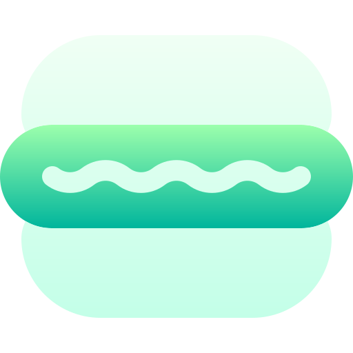 hot-dog Basic Gradient Gradient Icône