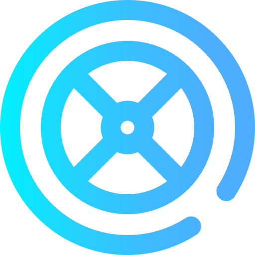 Wheel Super Basic Omission Gradient icon