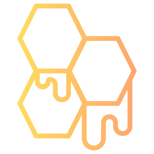 ミツバチの巣 Generic gradient outline icon