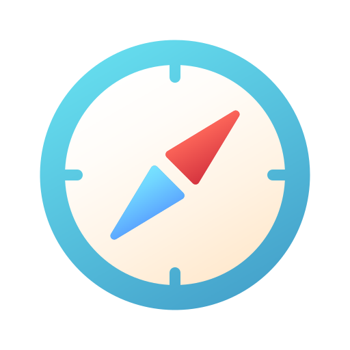 Cardinal points Generic gradient fill icon