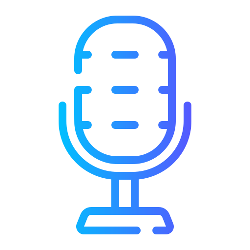 Microphone Generic gradient outline icon