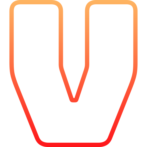편지 v Generic gradient outline icon