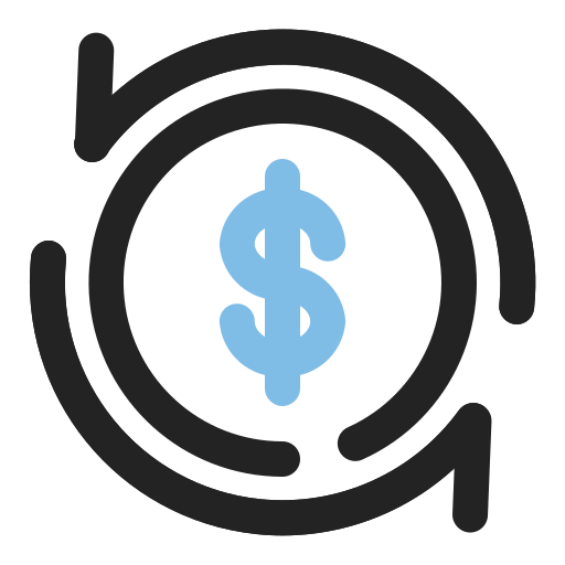 flujo de dinero Generic color outline icono