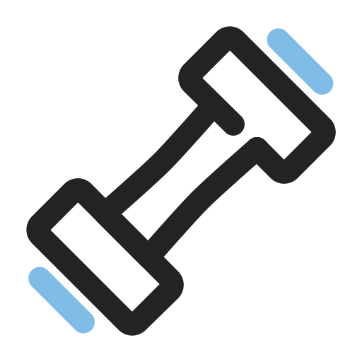 dumbell Generic color outline Ícone