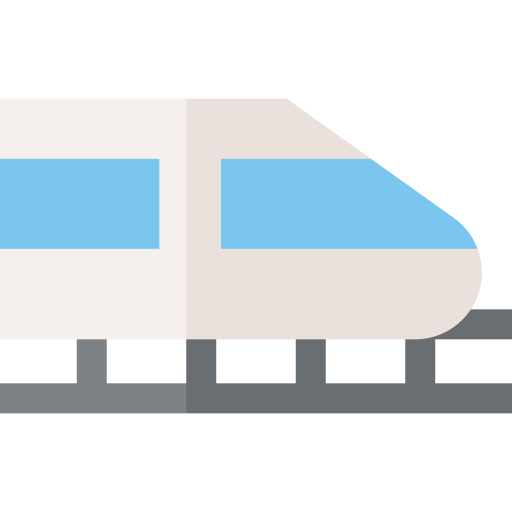 train Basic Straight Flat icon