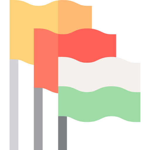 banderas Basic Straight Flat icono