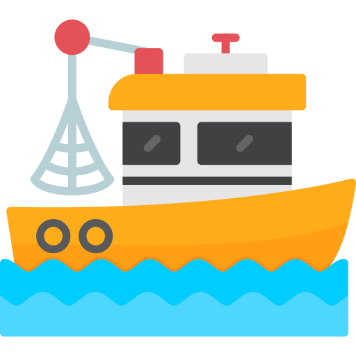 Рыбацкая лодка Generic color fill иконка