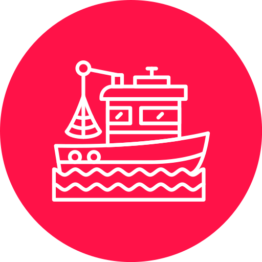 barco de pesca Generic color fill icono