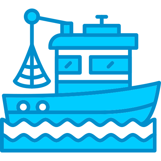 bateau de pêche Generic color lineal-color Icône