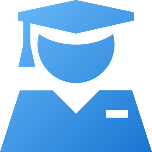 Graduate avatar Generic gradient fill icon