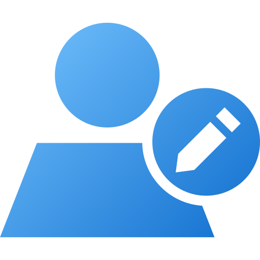 modifica informazioni Generic gradient fill icona