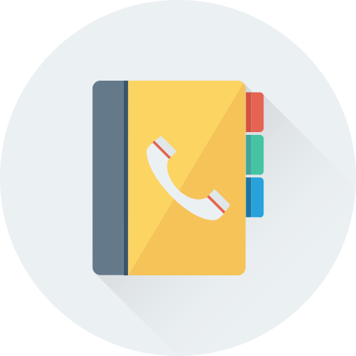 Contact Book Generic color fill icon