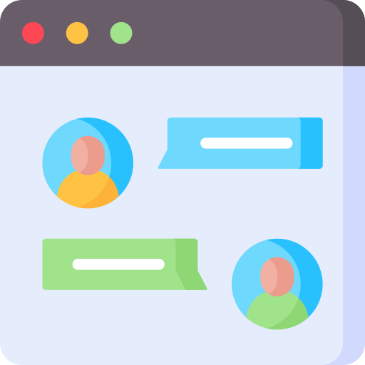 Online chat Special Flat icon