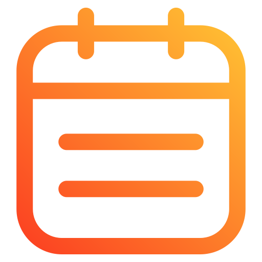 kalender Generic gradient outline icon