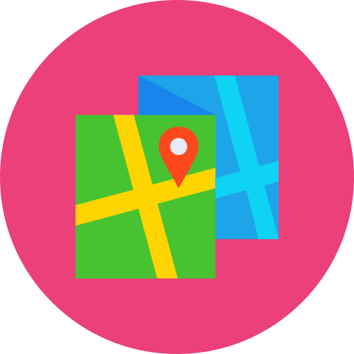 mapa Generic color fill ikona