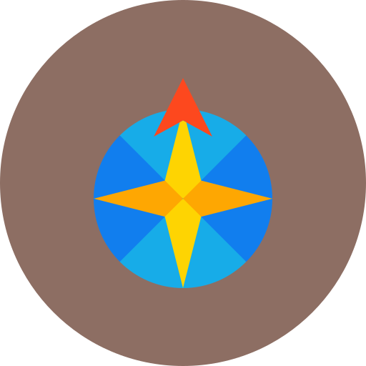 północ Generic color fill ikona
