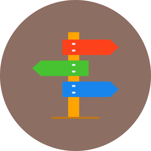 Signpost Generic color fill icon