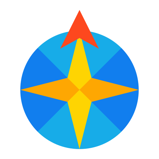 북쪽 Generic color fill icon