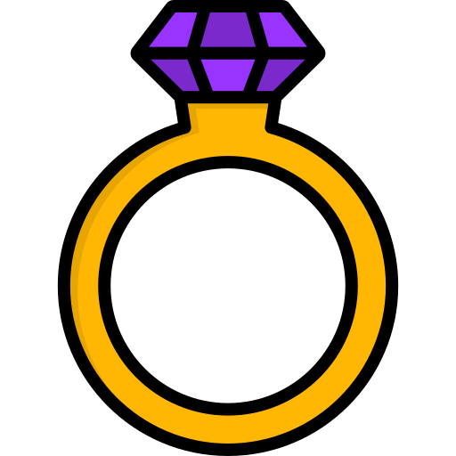 pierścionek zaręczynowy Generic color lineal-color ikona