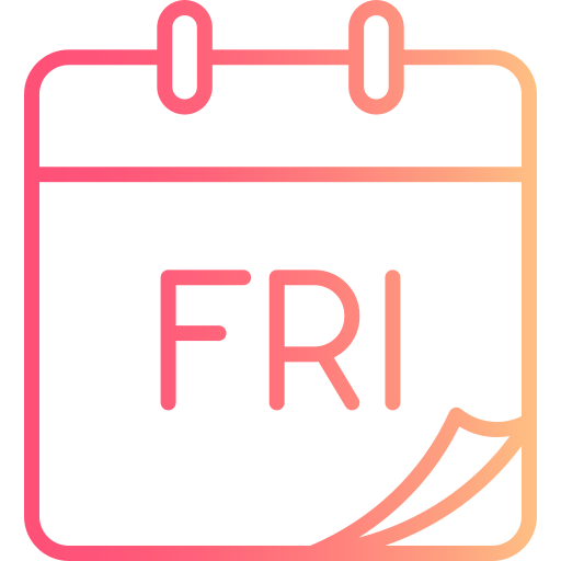 Friday Generic gradient outline icon