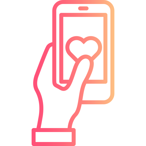 dating app Generic gradient outline icono