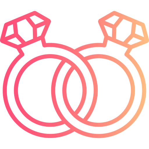 anillo de bodas Generic gradient outline icono