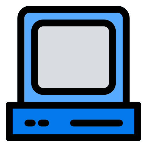 Old computer Generic color lineal-color icon