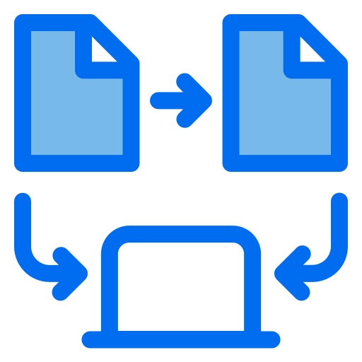 Transfering Generic color lineal-color icon