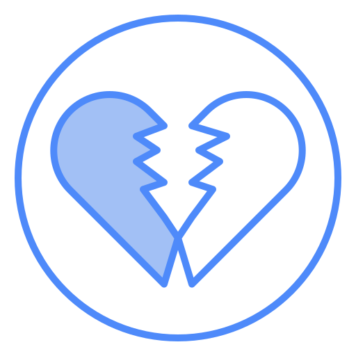 Broken heart Generic color lineal-color icon