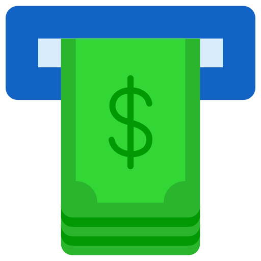 Money withdrawal Generic color fill icon