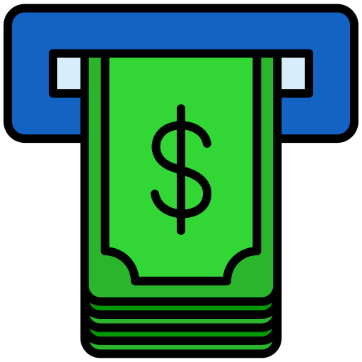 retiro de dinero Generic color lineal-color icono