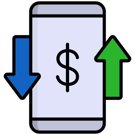 Transaccion monetaria Generic color lineal-color icono