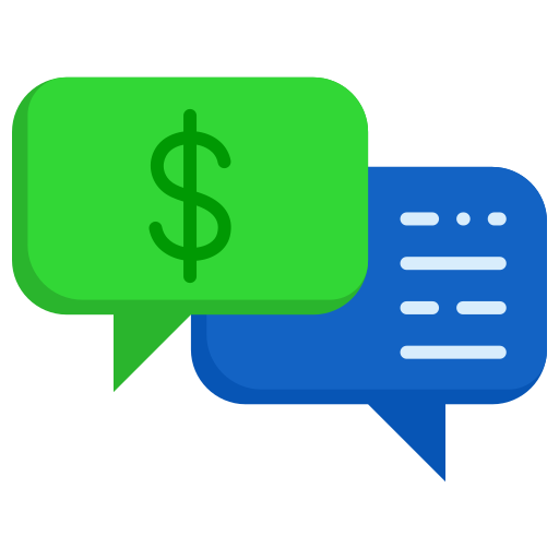 Разговор о деньгах Generic color fill иконка