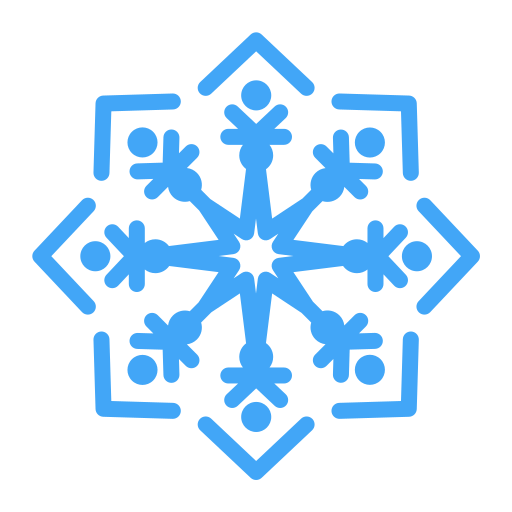 fiocchi di neve Generic color outline icona
