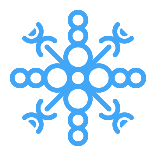 copos de nieve Generic color outline icono